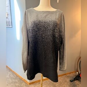 Tribekka 44 Ombre Metallic Knit Top – 1X